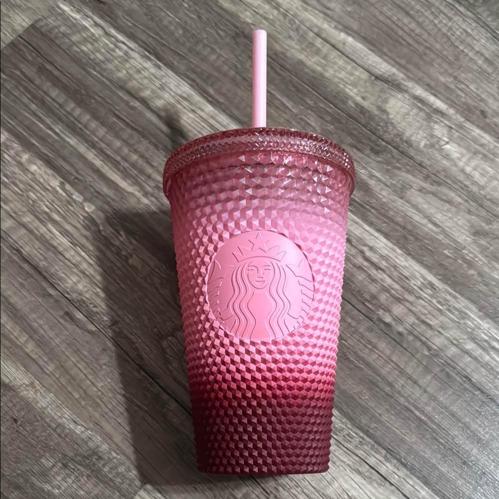 Starbucks Pink Grande Tumbler with Straw